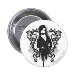 Bellatrix Lestrange mörk konstdesign knappar