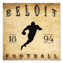 Beloit Wisconsin fotboll 1894 Fotontryck