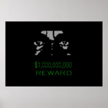 Belöning $1.000.000 affischer