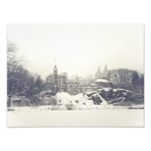 Belvedereslott i vintern i Central Park Foton