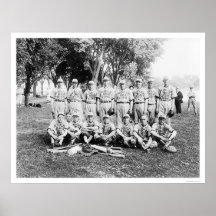 Bemannar droglagerbaseball 1921 print
