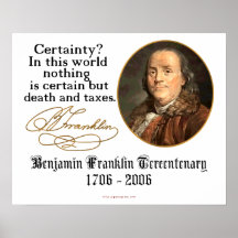 Ben Franklin - säkerhet Print