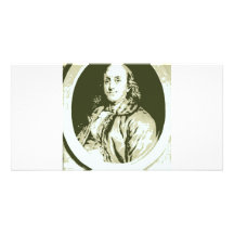 Benjamin Franklin Hälsningskort Med Foto