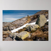 Berg landskap fototrycket. Norge Posters