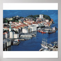 Bergen Norge Print