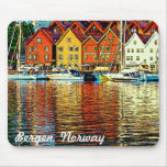 Bergen norge Mousepad Musmatta