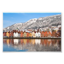 Bergen stad fotografi