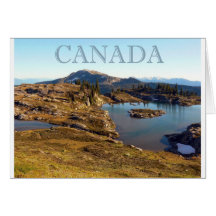 Bergsee Kanada Karte