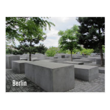 Berlin förintelseminnesmärke vykort