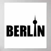 Berlin Tyskland Affischer
