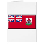 Bermuda flagga hälsnings kort