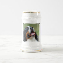 Berner Sennenhund hundöl Stein Kaffe Muggar