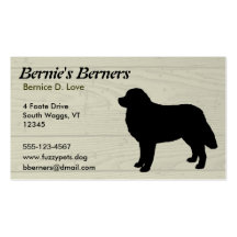 Bernese berghund visitkort