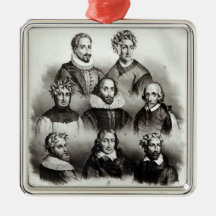 Berömda författare, 1833 julgransdekoration