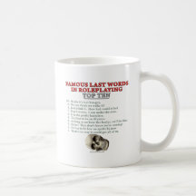 Berömdjumboord i Roleplaying: Överträffa tio Kaffe Koppar
