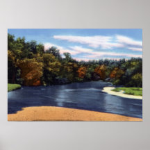 Berömmelse Missouri River beskådar Print