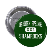 Berrien fjädrar - Shamrocks - Berrien vårar Knapp Med Nål