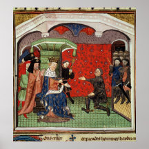 Bertrand du Guesclin för Charles V Posters