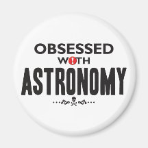 Besatt astronomi kylskåpsnagnet