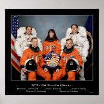 Besättning av - STS-104 skickar beskickning - 1002 Affischer