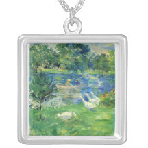 Beskåda av Bois de Boulogne av Berthe Morisot Anpassningsbara Smycken