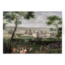 Beskåda av chateauen de Vincennes, c.1665 Kort