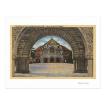 Beskåda av den minnes- kyrkan, Stanford U. Vykort