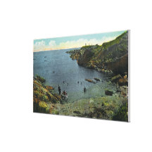 Beskåda av den Perkins coven och att simma plats Sträckta Canvas Tryck