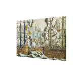 Beskjutning och Siege av Algiers, 3rd Juli 1830 Sträckta Kanvas Tryck