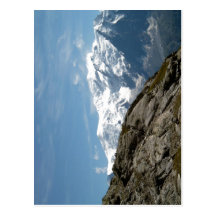 Beskrivning Mont Blanc och Kupol du Gouter foto ta Vykort