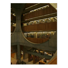 BeskrivningsExeter bibliotek. Exeter New Hampshire Vykort