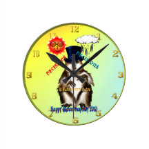 Beslut-Beslut-Groundhog dag Wallclock Klockor