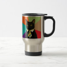 Beställnings- affärskatttravel mug kaffe koppar