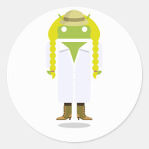 Beställnings- Android Runda Klistermärken