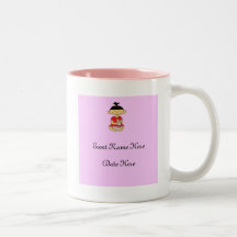 Beställnings- baby showerfavörer kaffe koppar