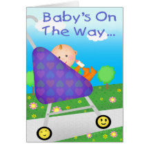 Beställnings- baby showerinbjudan/kort