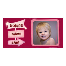 Beställnings- babyfotokort