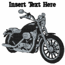 Beställnings- biker broderad skjorta