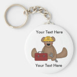 Beställnings- björnkonstruktion Keychain Nyckel Ring
