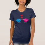 Beställnings- gullig love birds tee shirts