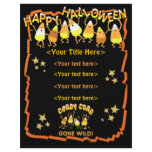 Beställnings- Halloween affär eller personligt reklamblad