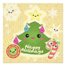 Beställnings- inbjudan för julKawaii party