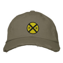 Beställnings- järnväg broderad hatt