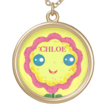 Beställnings- Kawaii blommahalsband