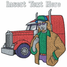 Beställnings- lastbilsförare broderade skjortan broderad hoodie