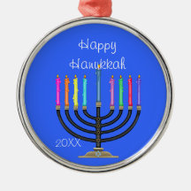 BESTÄLLNINGS- MENORA & HANUKKAH Ornament/STAR AV D Julgranskula