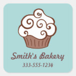 Beställnings- muffinaffärsklistermärkear