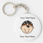 Beställnings- pirat röda Keychain Nyckelringar