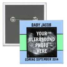 Beställnings- pojkeUltrasoundfoto Knapp