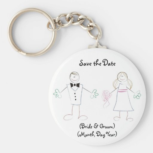 Beställnings- spara som den dateraKeychain- teckna Nyckelring